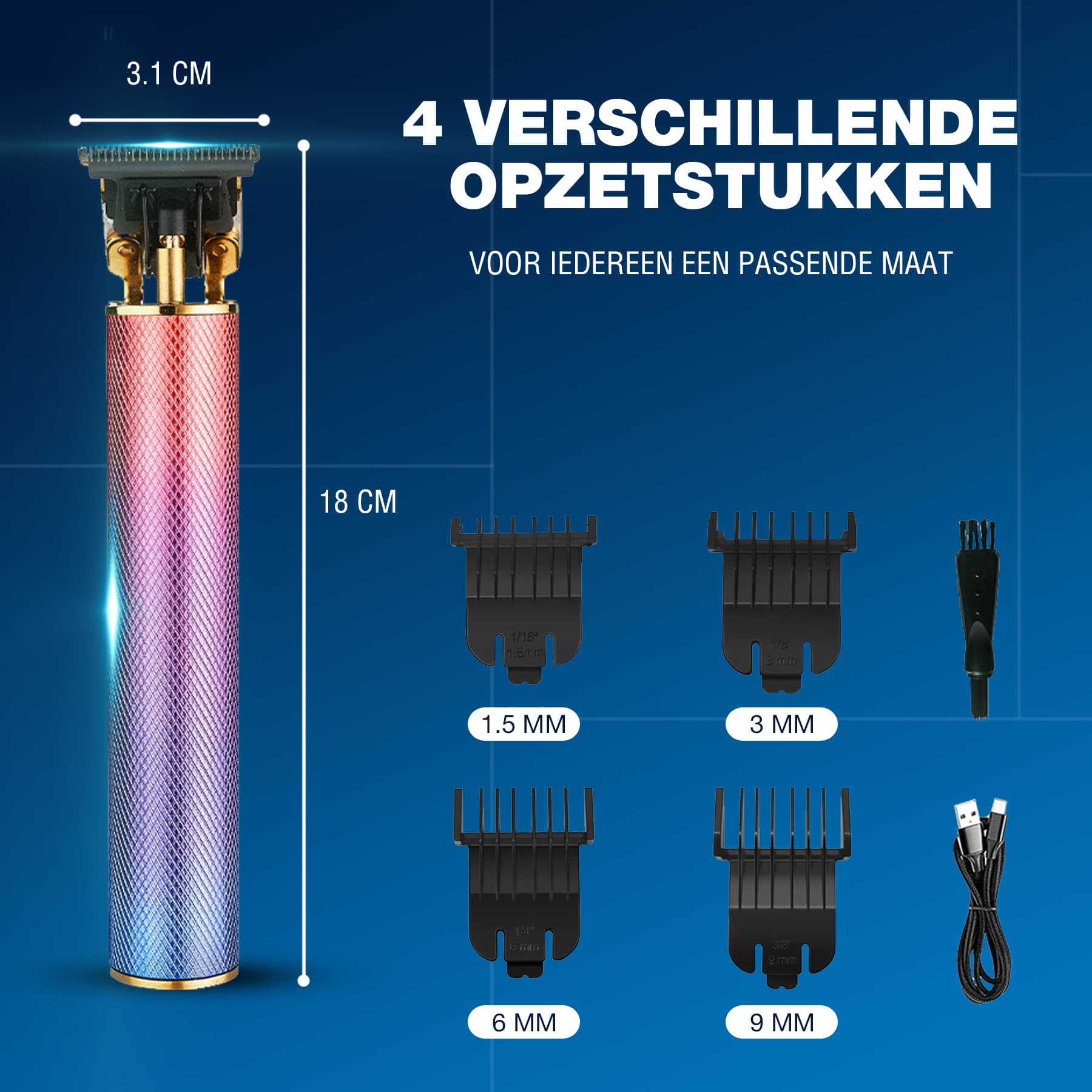 krexs-rainbow-baardtrimmer-tondeuse-4